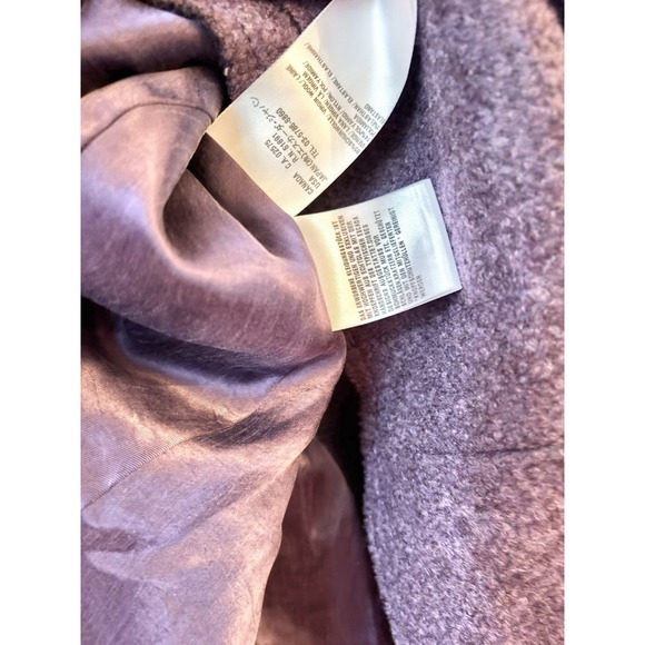 Escada Purple Skirt Suit Blazer Size 42 & 40 Virgin Wool & Crystal Buttons - Picture 6 of 10